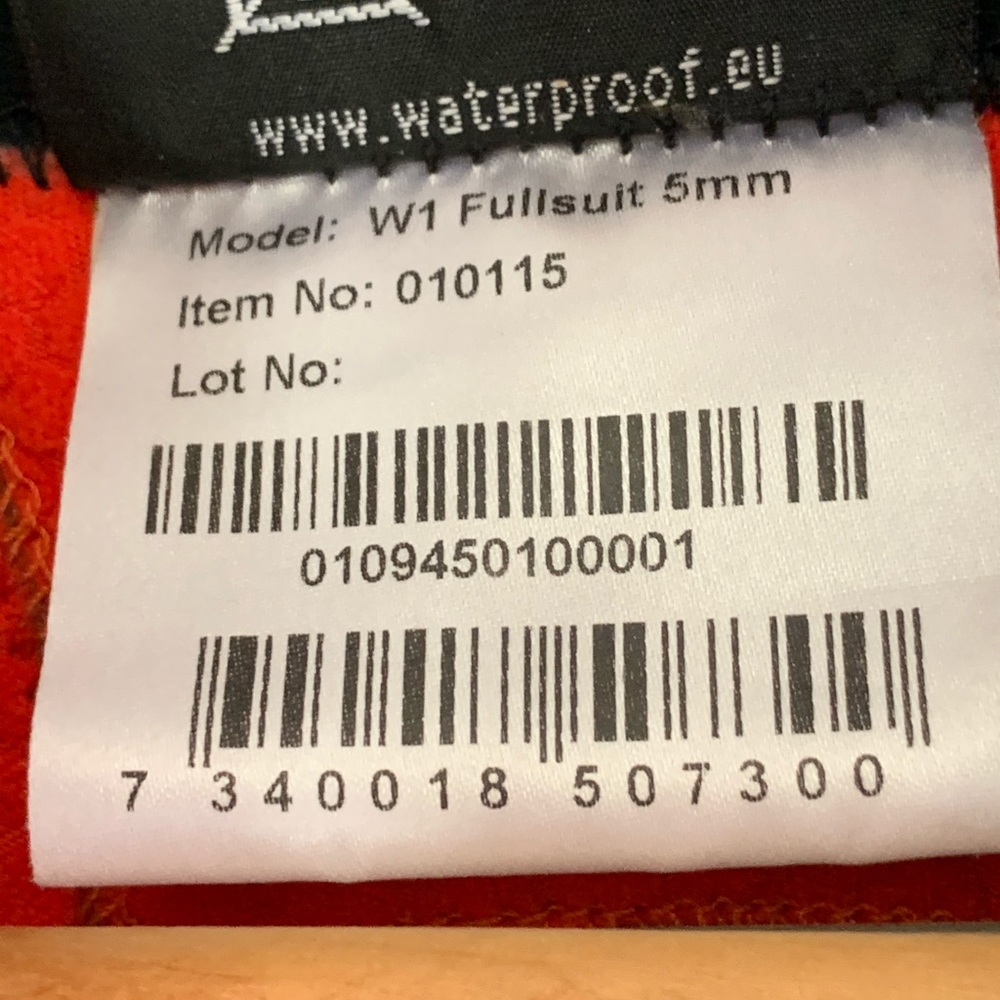 Wetsuit Men’s Waterproof W1 Full Suit 5mm